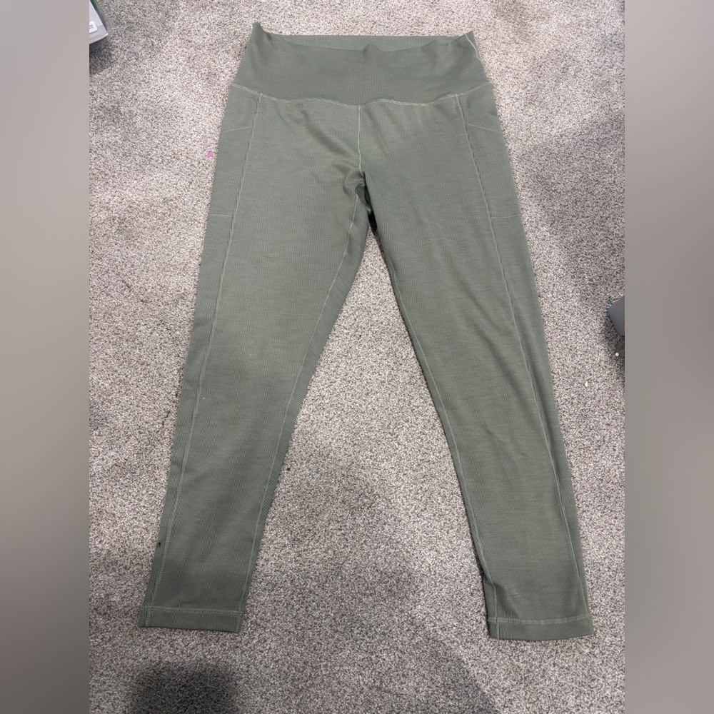 Prana Becksa 7/8 Legging Sage Heather XL Outdoorsy Athleisure Outdoor Hiking